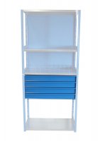 GRIP DRAWER UNIT SEPARATE 4 DRAWERS DIAMETER=40CM RAL5015 (1PC)