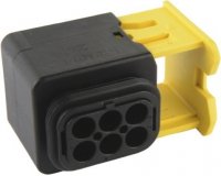 HDSCS CONNECTOR HOUSING MCP 2.8MM 6-POLE (1PC)