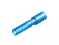 INSULATED HEAT SHRINK FEMALE BULLET DISCONNECTOR [WATERPROOF] BLUE 4.0 (50PCS)
