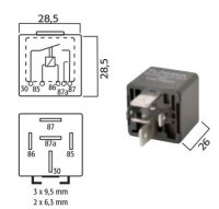 HIGH POWER MAKE RELAY 24V 40 / 30A (1PC)