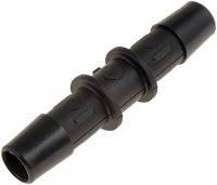 HOSE CONNECTOR BLACK STRAIGHT 10MM (1PC)