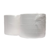 INDUSTRIAL CLEANING PAPER ROLL 2-LAYER WHITE 24X380 MAXI ROLL (2PCS)
