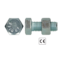 ISO 4014/4032 (EN 15048-1) 8.8 BOULON SB ZINC (CE) M10X45 (100)