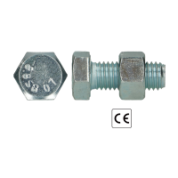 ISO 4014/4032 (EN 15048-1) 8.8 STRUCTURAL BOLT ZINC PLATED M10X100 (50)