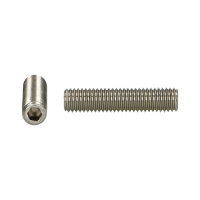 ISO 4026 (DIN 913) KL.45H STELSCHROEF MET BZK EN AFSCHUINING VERZINKT M16X12 (100)