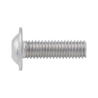ISO 7380-2 INOX A4 VIS À TÊTE BOMBÉE SPC AVEC BRIDE FILETAGE COMPLET M4X50/50 (200)