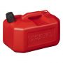 JERRYCAN 10L PLASTIQUE ROUGE UN-APPROUVÉ MODÈLE BAS (1PC)