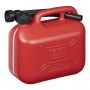 JERRYCAN 5L PLASTIQUE ROUGE UN-APPROUVÉ (1PC)