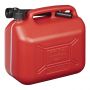 JERRYCAN KUNSTSTOF UN-GEKEURD ROOD 10 LITER (1ST)