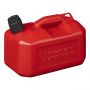 JERRYCAN KUNSTSTOF UN-GEKEURD ROOD 5 LITER LAAG MODEL (1ST)
