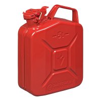 JERRYCAN METAAL ROOD UN- & TÜV/GS-GEKEURD 5 LITER (1ST)