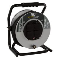 KABELHASPEL NEPROEEN 3X1,5MM2 ZWART 50 METER (1ST)