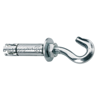 KEILBOUTHULS MET HAAK VERZINKT M8X90 (25) KEILBOUTHULS MET HAAK VERZINKT M8X90 (25)