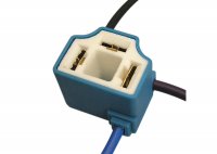 LAMP HOLDER H4 ANGLED CABLE CONNECTION 130MM (1PC)