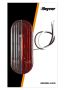 LARGE LUMIÈRE LED ROUGE / BLANC GAUCHE (1PC)