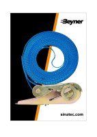 LASHING STRAP BLUE WITH RATCHET 5 METERS (1PC)