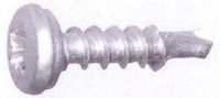 LICENSE PLATE CAP SCREW WITH DRILLING POINT ZINC PLATED PZ 5,0X16MM (1000)