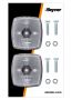 MARKER LAMP WHITE 66X62MM (2PC)