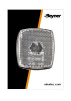 MARKER LAMP WHITE 66X62MM WITH REFLECTOR (1PC)