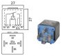 MINI CHANGEOVER RELAY 24V 10 / 20A 5-POLE (1PC)