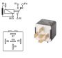 MINI INTERCHANGE RELAY 24V 10 / 20A WITH RESISTOR 5 POLES (1PC)