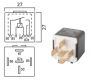 MINI SWITCH RELAY 12V 20 / 30A 5-POLE (1PC)