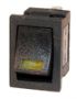 MINI WIPSCHAKELAAR ON/OFF 4-POLE LED AMBER 12V 10A, 12V LED (1ST)