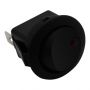 MINI WIPSCHAKELAAR ROND ON/OFF 3-POLE ROOD 12V 10A, 12V LED (1ST)