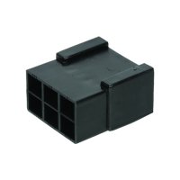 MULTICONNECTOR ZWART MAN 6 PINS (10ST)