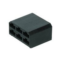MULTICONNECTOR ZWART VROUW 6 PIN (10ST)