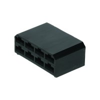 MULTICONNECTOR ZWART VROUW 8 PINS (10ST)