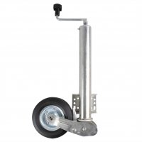 NOSE WHEEL 60MM RIM METAL + RUBBER TYRE 200X60MM FOLDING (1PC)