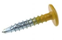 NUMBER PLATE SCREW STAINLESS STEEL YELLOW 4,8X20