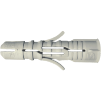 NYLON MULTIFUNCTIONELE PLUG MET KRAAG 10X50 (100) NYLON MULTIFUNCTIONELE PLUG MET KRAAG 10X50 (100)