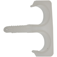 NYLON PLUGCLIP DUBBEL 16-19 WIT (50) NYLON PLUGCLIP DUBBEL 16-19 WIT (50)