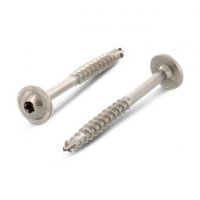 PAN WASHER HEAD TIMBER SCREWS WITH CUTTING POINT A4 8,0X40 TX40 (100)