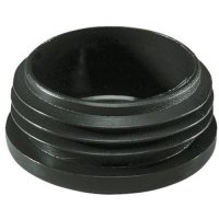 PE INSLAGDOP ROND ZWART 16MM (1-2) (25)