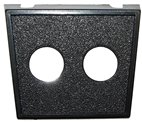 PLASTIC PANEEL MET 2 GATEN (1ST)