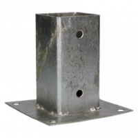 POST HOLDER W. ANCHOR PLATE 71X150 HDG