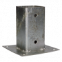 POST HOLDER W. ANCHOR PLATE 71X150 HDG