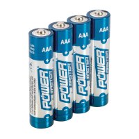 POWER MASTER BATTERY AAA/LR03 4-PACK (1PC)