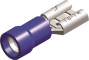 PVC ECONOMY HALF-INSULATED FEMALE DISCONNECTORS BLUE 6,3X0,8 (100)