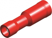 PVC ECONOMY INSULATED FEMALE BULLET DISCONNECTORS RED 0,5-1,5 4,0MM (100)