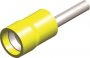 PVC ECONOMY INSULATED PIN TERMINALS YELLOW 2.8X14 (100PCS)