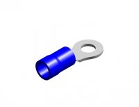 PVC ECONOMY INSULATED RING TERMINALS BLUE 4,3 (100)