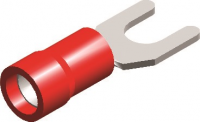PVC ECONOMY INSULATED SPADE TERMINALS RED 4,3X7,2 (100)