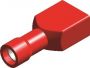 PVC FULLY-INSULATED FEMALE DISCONNECTORS RED 6.3X0.8 NORMAL (50PCS)