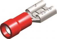 PVC HALF-INSULATED FEMALE DISCONNECTORS RED 2.8X0.8 (50PCS)