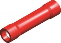PVC INSULATED BUTT CONNECTORS RED 0,5-1,5 (1000PCS)