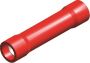 PVC INSULATED BUTT CONNECTORS RED 0.5-1.5 (50PCS)